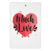 Veel liefde, groot hart mini klembord (Achterkant)