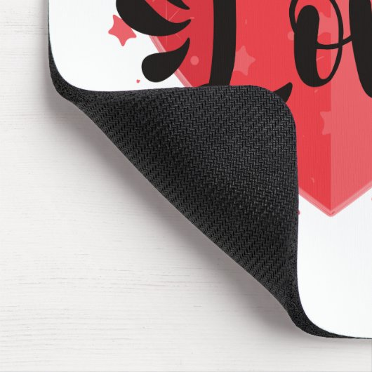 Veel liefde, groot hart muismat (Hoek)