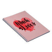 Veel liefde, groot hart notitieboek (Rechterzijde)