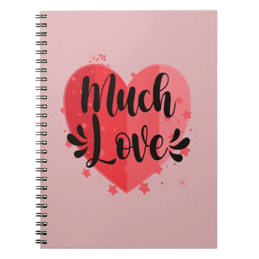 Veel liefde, groot hart notitieboek (Voorkant)