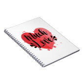 Veel liefde, groot hart notitieboek (Rechterzijde)