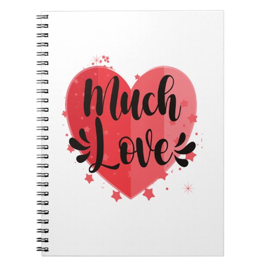 Veel liefde, groot hart notitieboek (Voorkant)