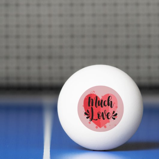 Veel liefde, groot hart pingpongbal (Net)