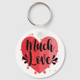 Veel liefde, groot hart sleutelhanger