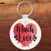 Veel liefde, groot hart sleutelhanger (Voorkant)
