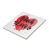 Veel liefde, groot hart tegeltje (Zijkant)