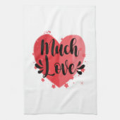 Veel liefde, groot hart theedoek (Verticaal)