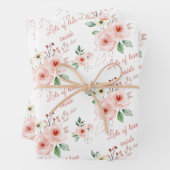 Veel liefde in Roos die papierbladen verpakt Inpakpapier Vel (In situ)