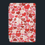 Veel liefde iPad mini cover<br><div class="desc">Cute mini roze en rode harten in een mozaïekpatroon.</div>