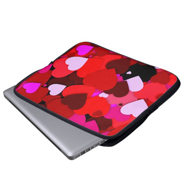Veel liefde laptop sleeve (Voorkant onderkant)
