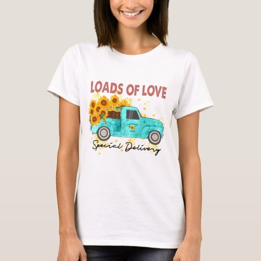Veel liefde, speciale levering t-shirt (Voorkant)