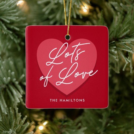 Veel Liefde Valentijn's Day Keramisch Ornament (Boom)