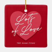 Veel Liefde Valentijn's Day Keramisch Ornament (Achterkant)