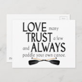 Veel liefde, vertrouwen op een paar briefkaart (Voorkant / Achterkant)