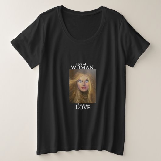 Veel Liefde/Vrouwen Plus-Size Basic T-shirt (Design voorkant)