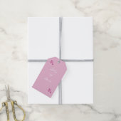 Veel liefdescadeautjes Labels roze Cadeaulabel (Met Touw)