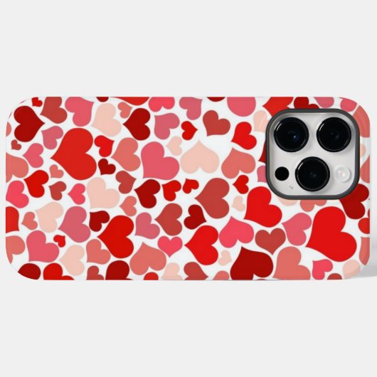 Veel liefdesharten mozaïek Case-Mate iPhone case (Achterkant (horizontaal))