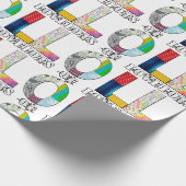 Veel liefdespakpapier cadeaupapier (Hoek)