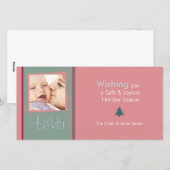 Veel liefdeswensen fotokaart feestdagenkaart (Voorkant / Achterkant)