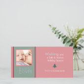 Veel liefdeswensen fotokaart feestdagenkaart (Staand voorkant)