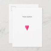 Veel Liefs Roze Hart Hartje Quote Kaart (Voorkant / Achterkant)