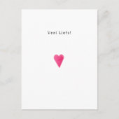 Veel Liefs Roze Hart Hartje Quote Kaart (Voorkant)