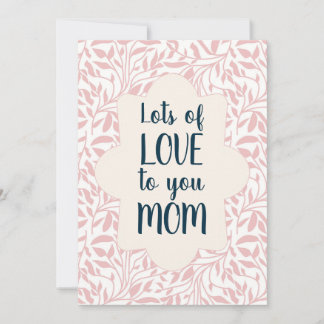 Veel liefs voor jou mama Moederdag kaart