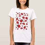Veel lieveheersbeestjes Lucky Pattern T-shirt (Voorkant)