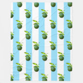 Veel Limoen Fleece Deken (Voorkant)