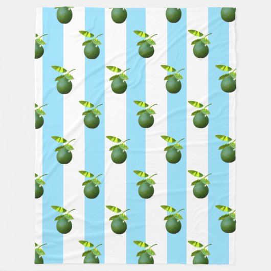 Veel Limoen Fleece Deken (Voorkant)