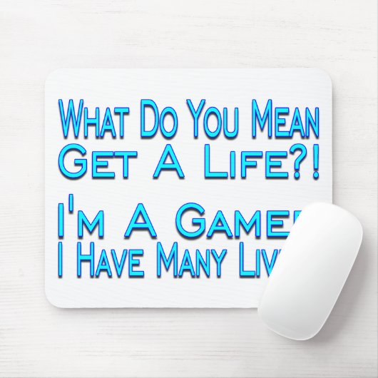 Veel lives Gamer Muismat (Met muis)