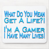Veel lives Gamer Muismat (Voorkant)