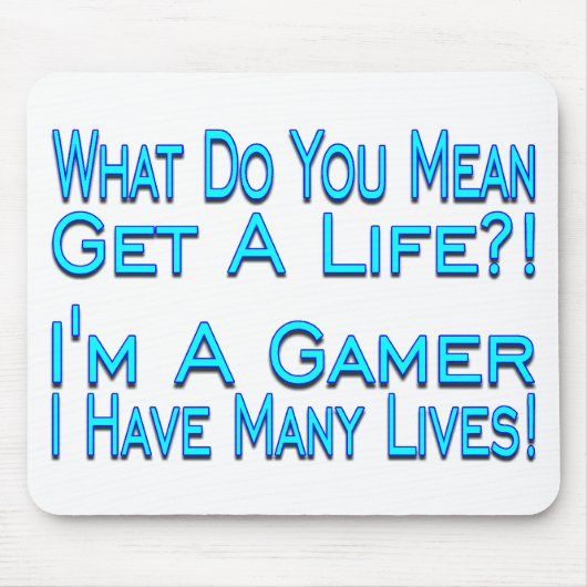 Veel lives Gamer Muismat (Voorkant)