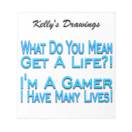 Veel lives Gamer Notitieblok