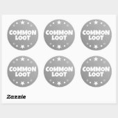 Veel Loot Gamer Kinder Grijze Tekst Slogan Ronde Sticker (Vel)