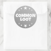 Veel Loot Gamer Kinder Grijze Tekst Slogan Ronde Sticker (Tas)