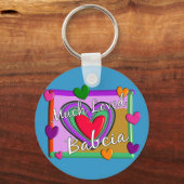 Veel Love Babcia (Poolse oma) Sleutelhanger (Voorkant)