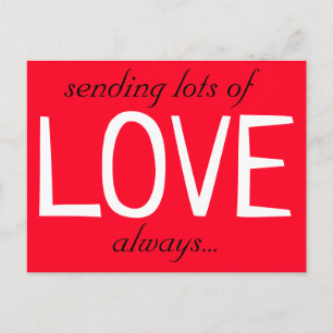veel LOVE Cute Red verzenden Briefkaart