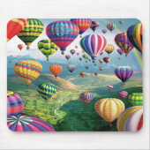 Veel luchtballonnen Mousepad Muismat (Voorkant)