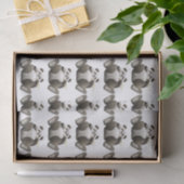 Veel luie panda's tissuepapier (Geschenk)