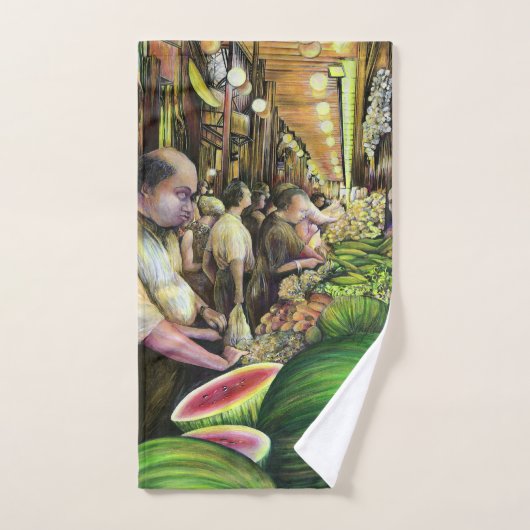 Veel Mannen, veel meloenen Bad Handdoek (Handdoek)
