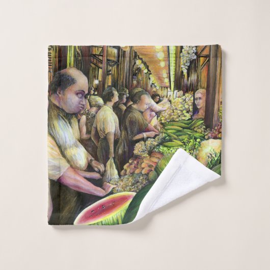 Veel Mannen, veel meloenen Bad Handdoek (Wasdoekje)