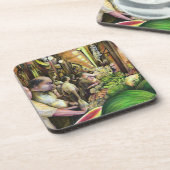 Veel Mannen, veel meloenen, Boedapest Drankjes Onderzetter (Linkerzijde)