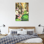 Veel Mannen Veel meloenen Boedapest Hongarije Canvas Afdruk (Insitu (Slaapkamer))