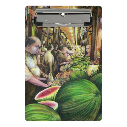 Veel Mannen, veel meloenen, Boedapest Mini Klembord (Voorkant)