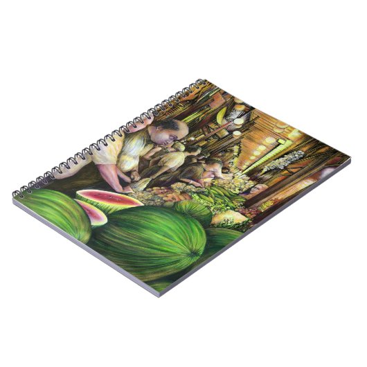 Veel Mannen, veel meloenen, Boedapest Notitieboek (Linkerzijde)