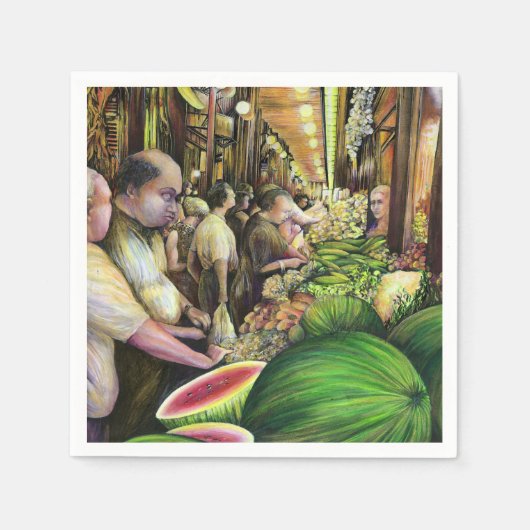 Veel Mannen, veel meloenen, Boedapest Servet (Voorkant)