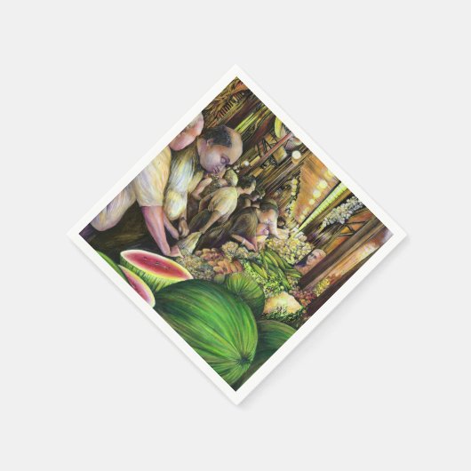 Veel Mannen, veel meloenen, Boedapest Servet (Hoek)