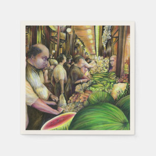 Veel Mannen, veel meloenen, Boedapest Servetten