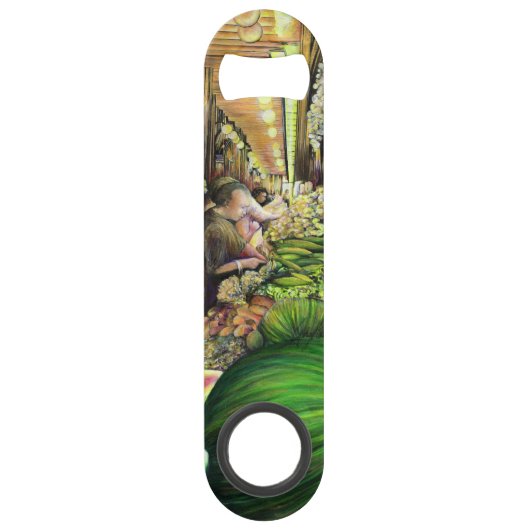 Veel Mannen, veel meloenen, Boedapest Speed Flessenopener (Voorkant)